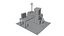Low Poly Gas Station Scene