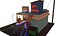Low Poly Gas Station Scene