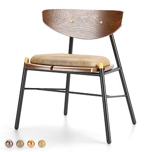 kink dining chair 3D