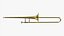 Brass bell tenor trombone