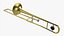 Brass bell tenor trombone