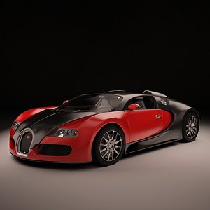3d bugatti veyron sport luxury model