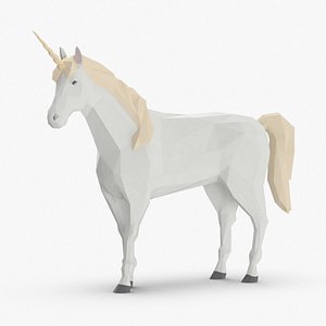3D unicorn---standing