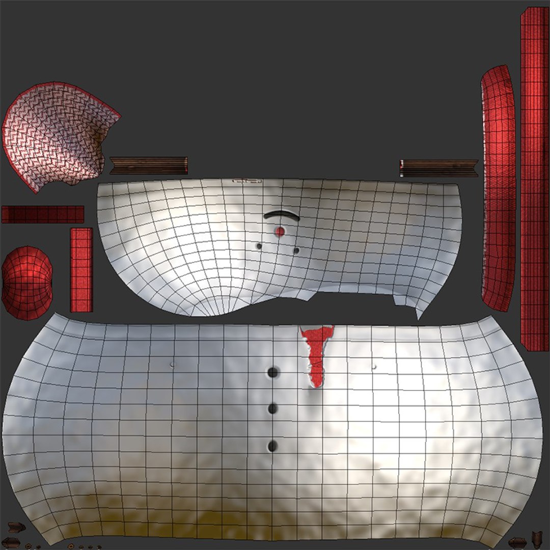 3D Snowman - TurboSquid 2000942