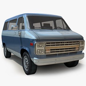 GENERIC Low-Poly Van BLUE