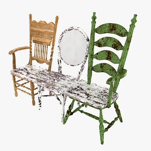 Bench maded from old chairs