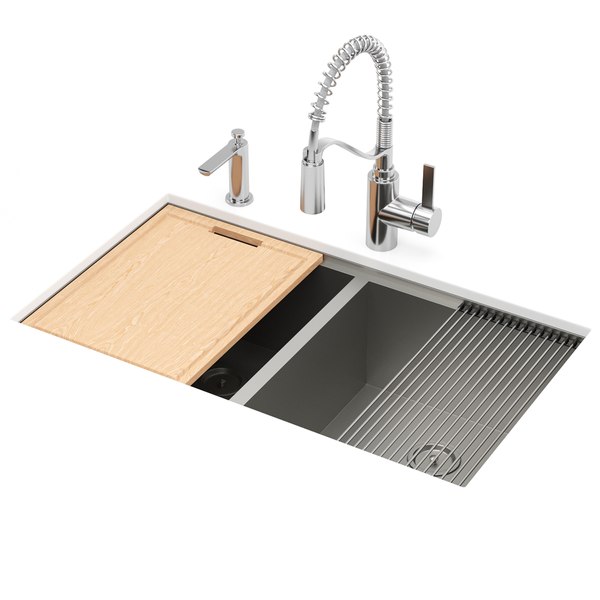 Modelo 3d Moen Gs182040bux Kitchen Sink Turbosquid 2024661