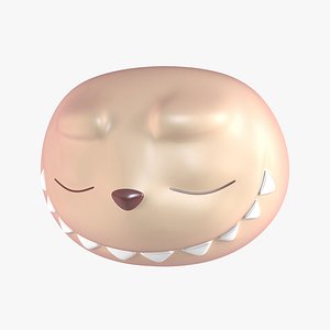 3D Face Labubu - Close Eyes model