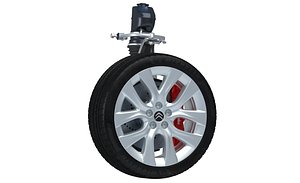 wheel parts 3D model