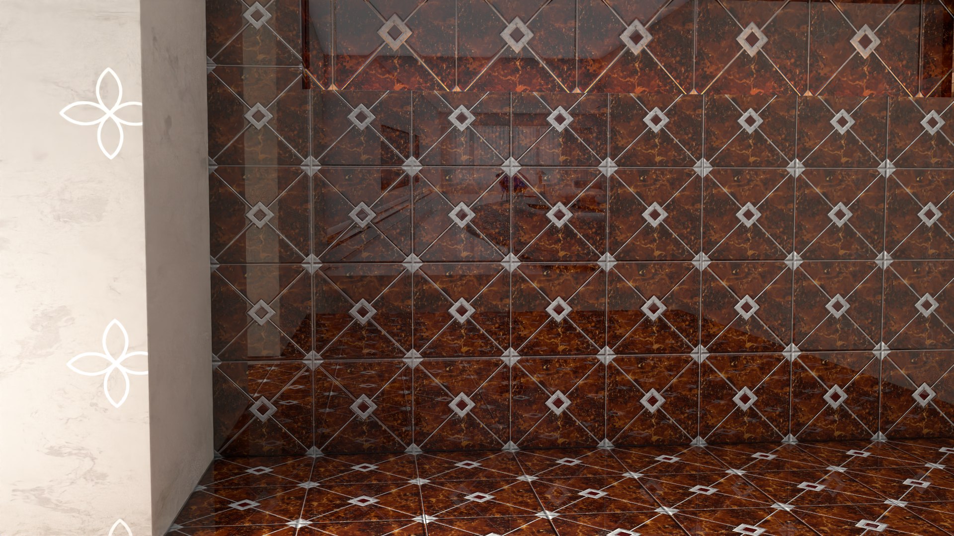 3D Texture PBR 8K Floor Tiles C4D Physical Render 0001 Model ...