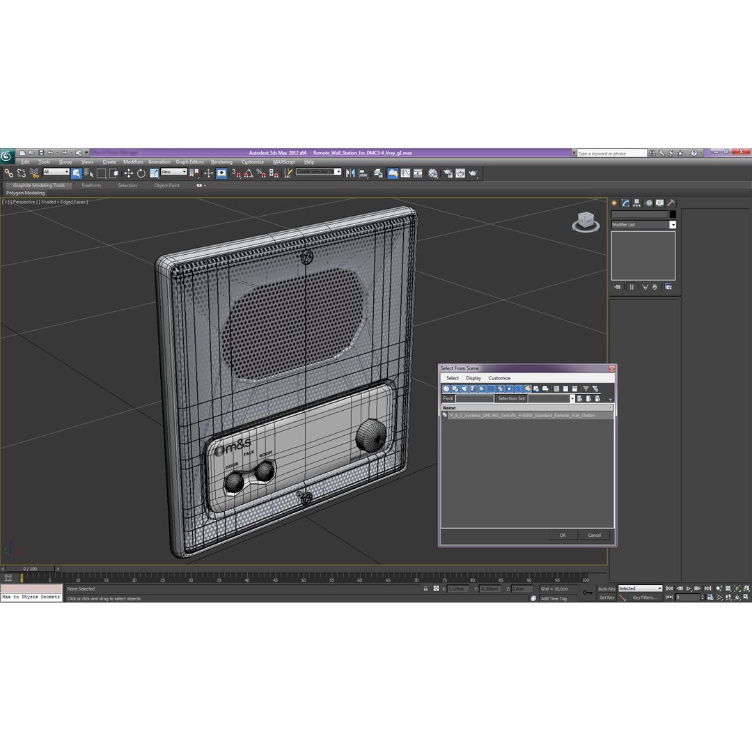 Remote Wall Station Dmc34 3d C4d