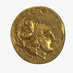 Stater Alex Great Ancient Coin model