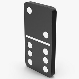 Domino 2x6 Black 3D model