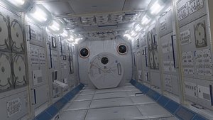 NASA ISS Spaceship Interior