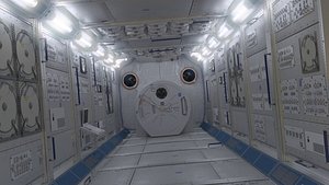 NASA ISS Spaceship Interior