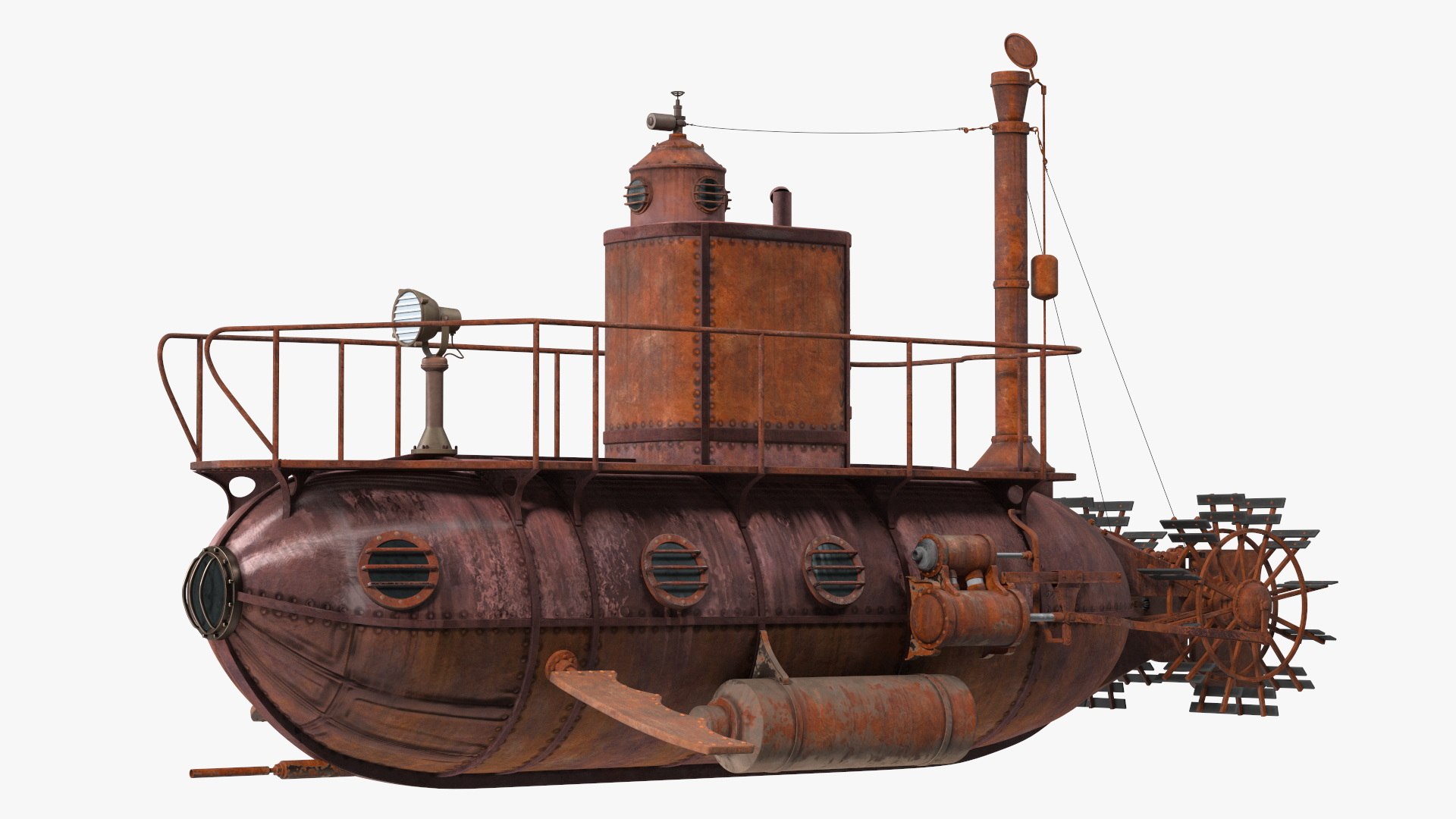 3D Model Old Rusty Vessels Collection - TurboSquid 2138217