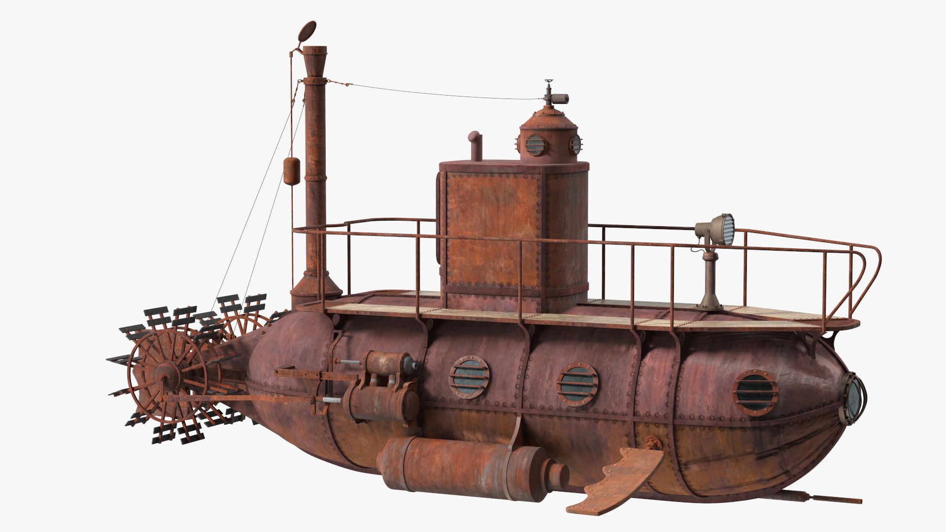 3D Model Old Rusty Vessels Collection - TurboSquid 2138217