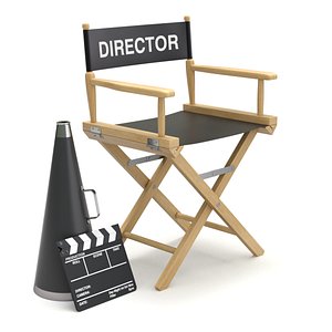 3D director chair