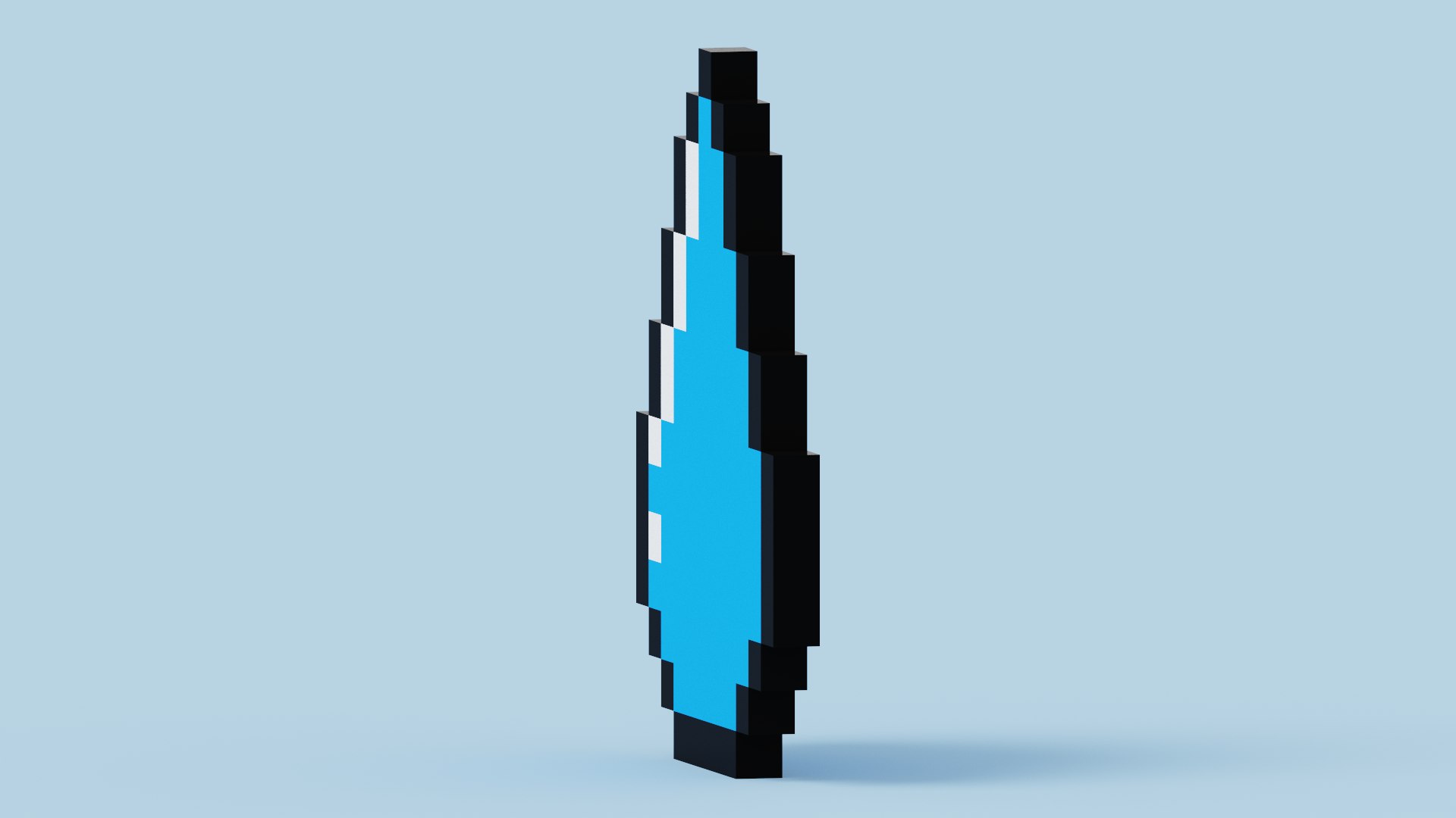 3D Rain Drop Pixel Model - TurboSquid 2208973