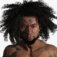 Realistic Berserk Male Character Big Axe