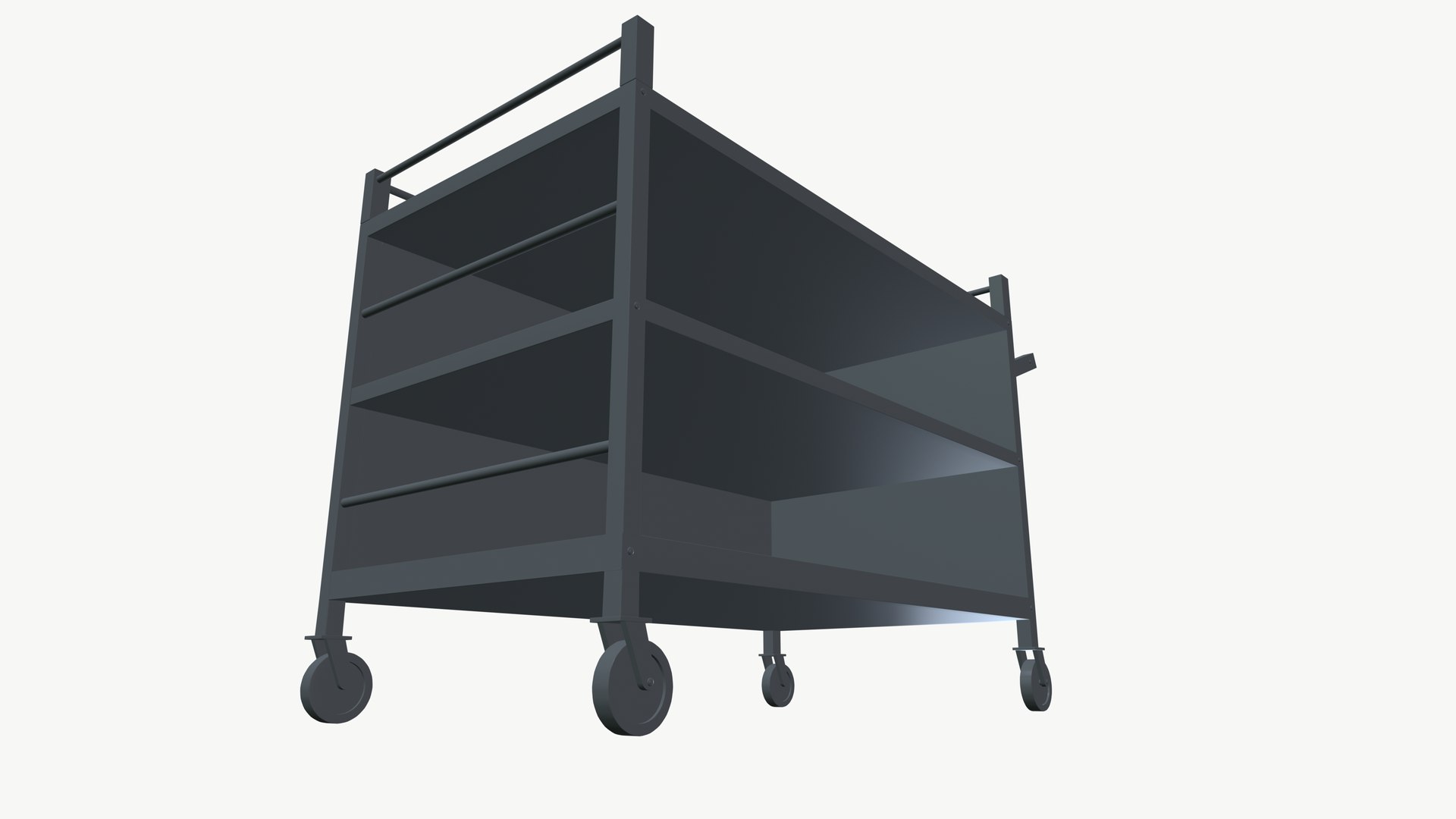 3D Bench Trolley Double Decker Model - TurboSquid 2269881