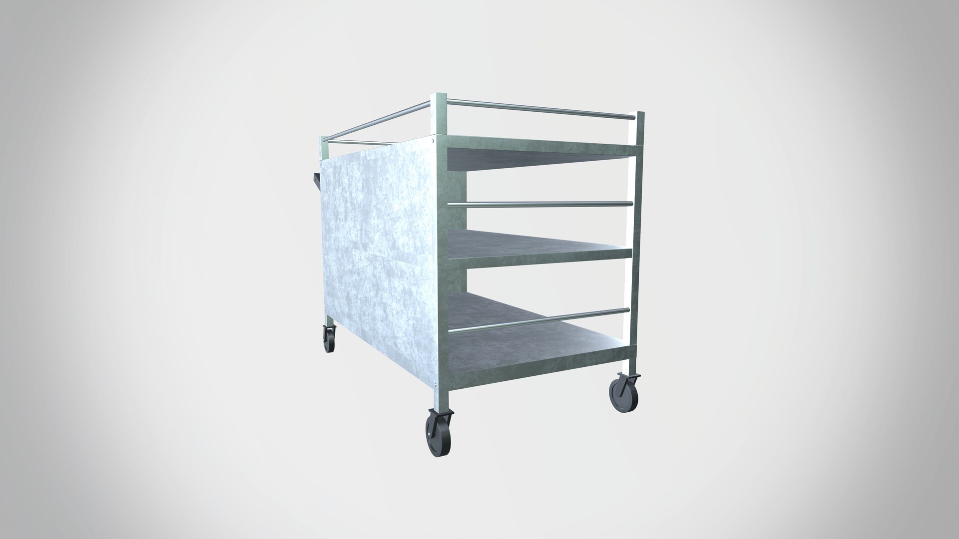 3D Bench Trolley Double Decker Model - TurboSquid 2269881
