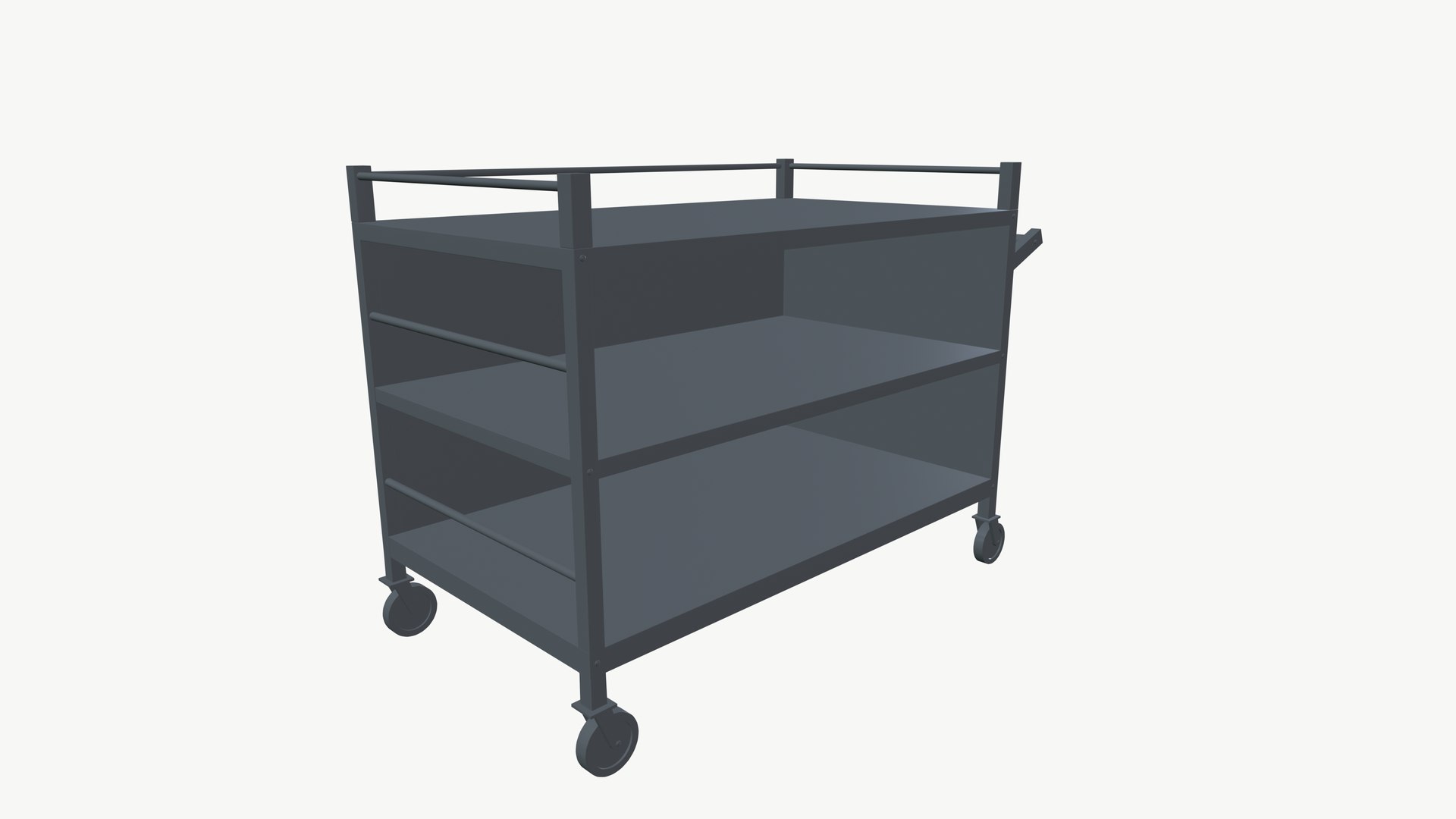 3D Bench Trolley Double Decker Model - TurboSquid 2269881