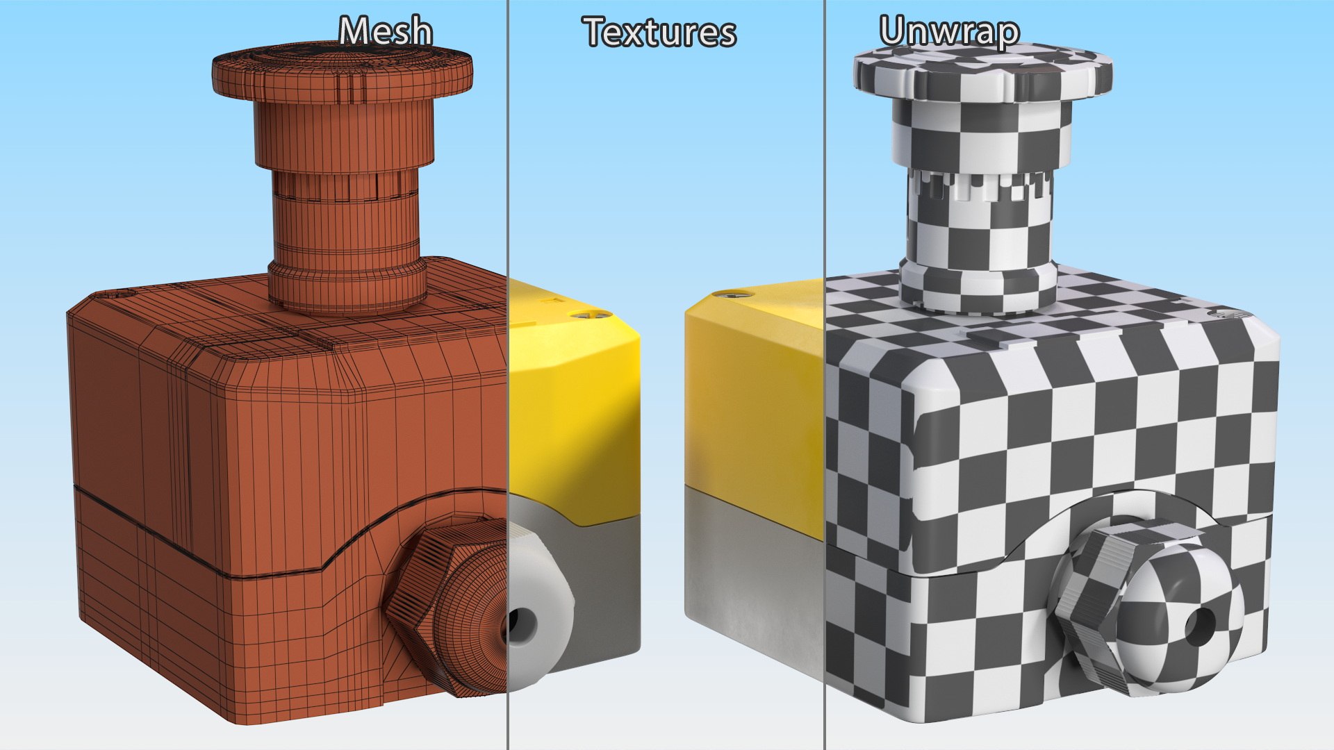Industrial Emergency Stop Button 3D Model - TurboSquid 2244483