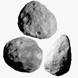 3 Asteroid Pack model