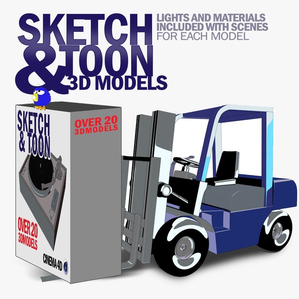 sketch toon 3D model