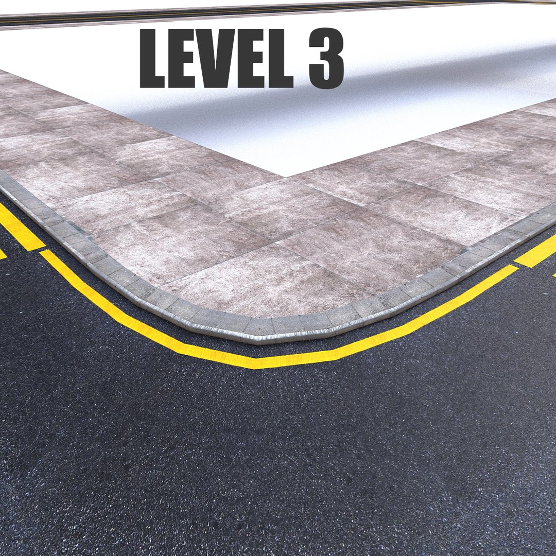 Modular Road 3D Model - TurboSquid 1437275