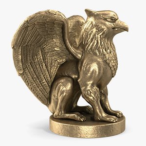 Griffin Statue Gold