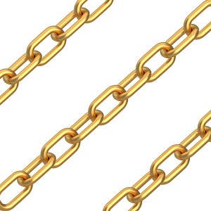 3D model Chain Gold