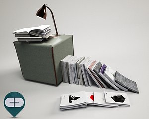 3d model pouf lamp barefoot