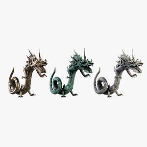 Dragon Statue 3 3D