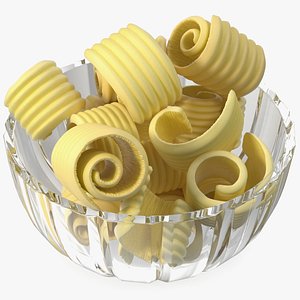 3D Bowl with Sliced Butter