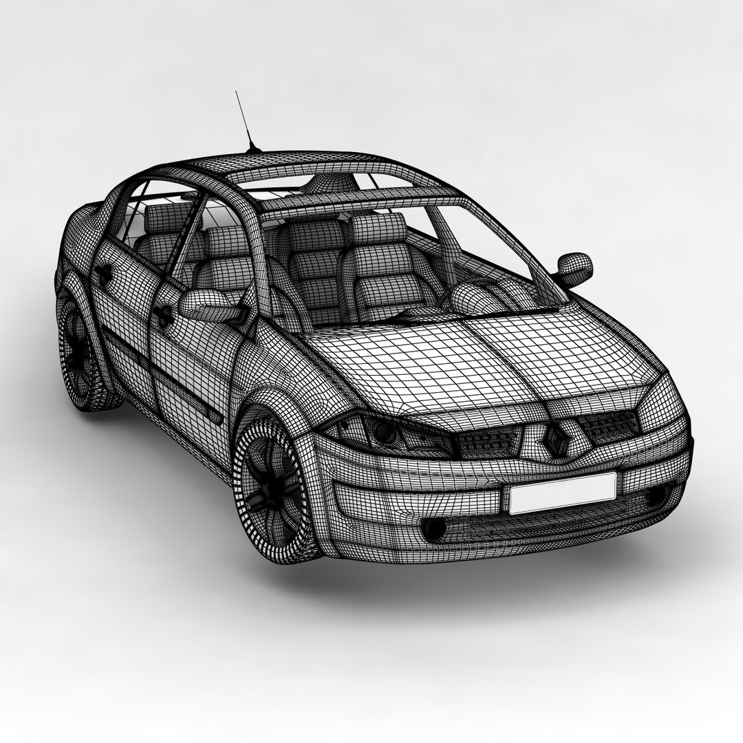 Old Black Renault Megane II Sedan Version Driving Editorial Photography -  Image of side, reflections: 208803767