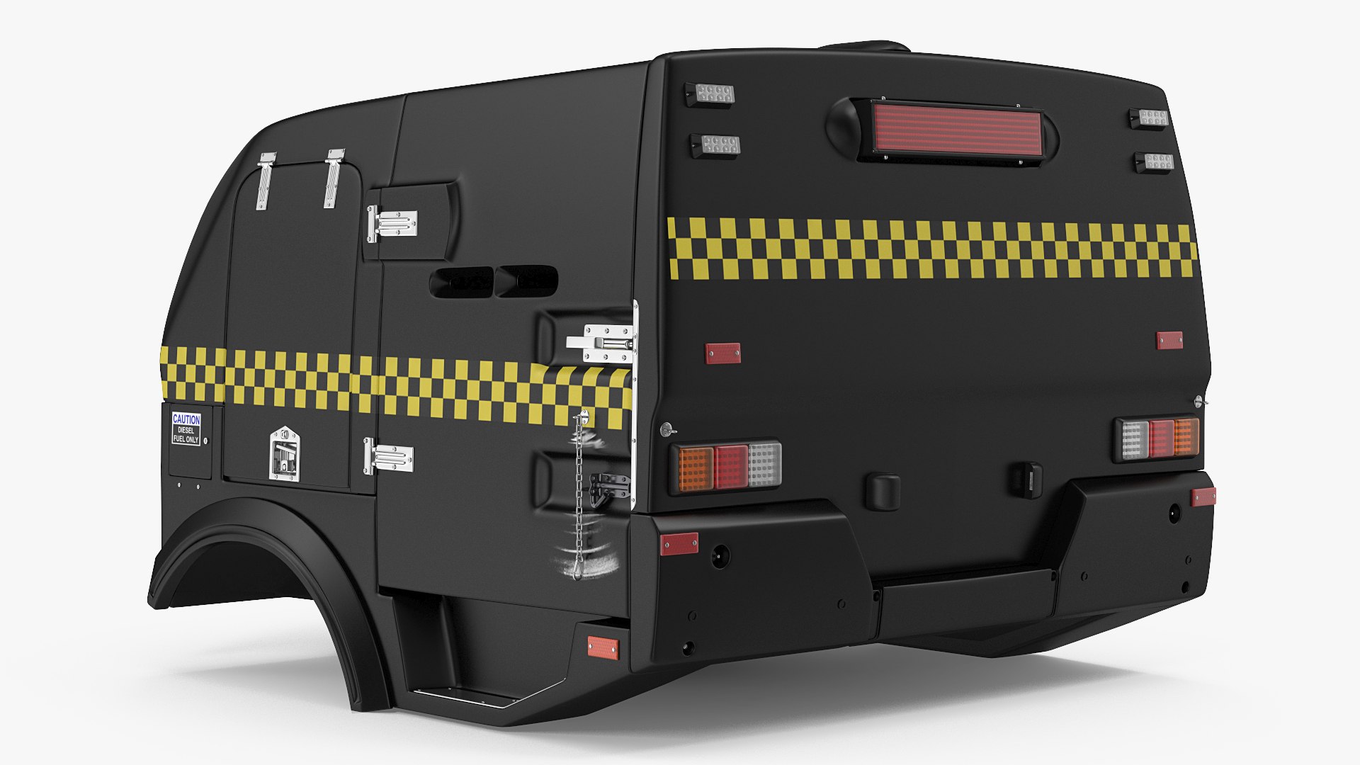 Police Paddy Wagon 3D model preview