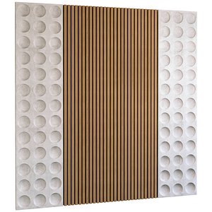 3D Wall Panel Set 253 model