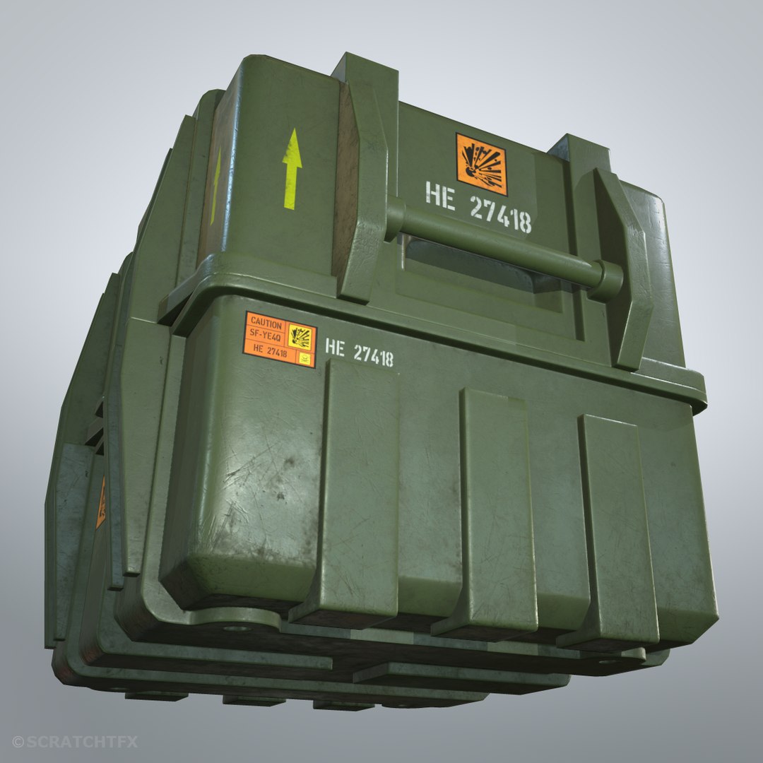 Military case large ready 3D model - TurboSquid 1334775