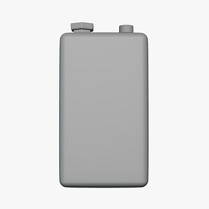 3D Basic Battery Box - Geometry Only No Textures No Materials