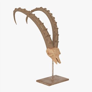 Animal skull statuette