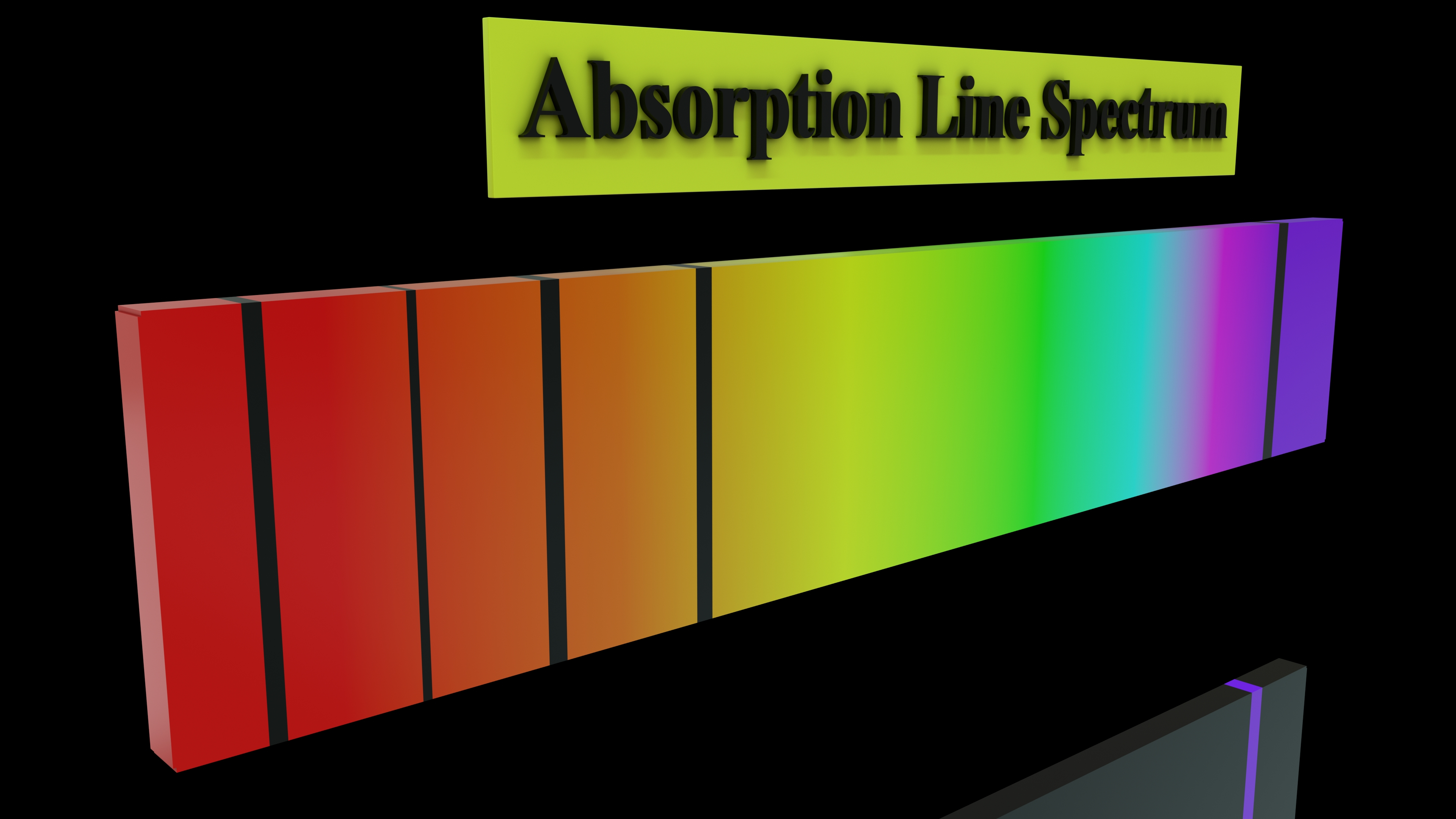 modelo 3d Espectro de líneas de absorción - TurboSquid 2215720
