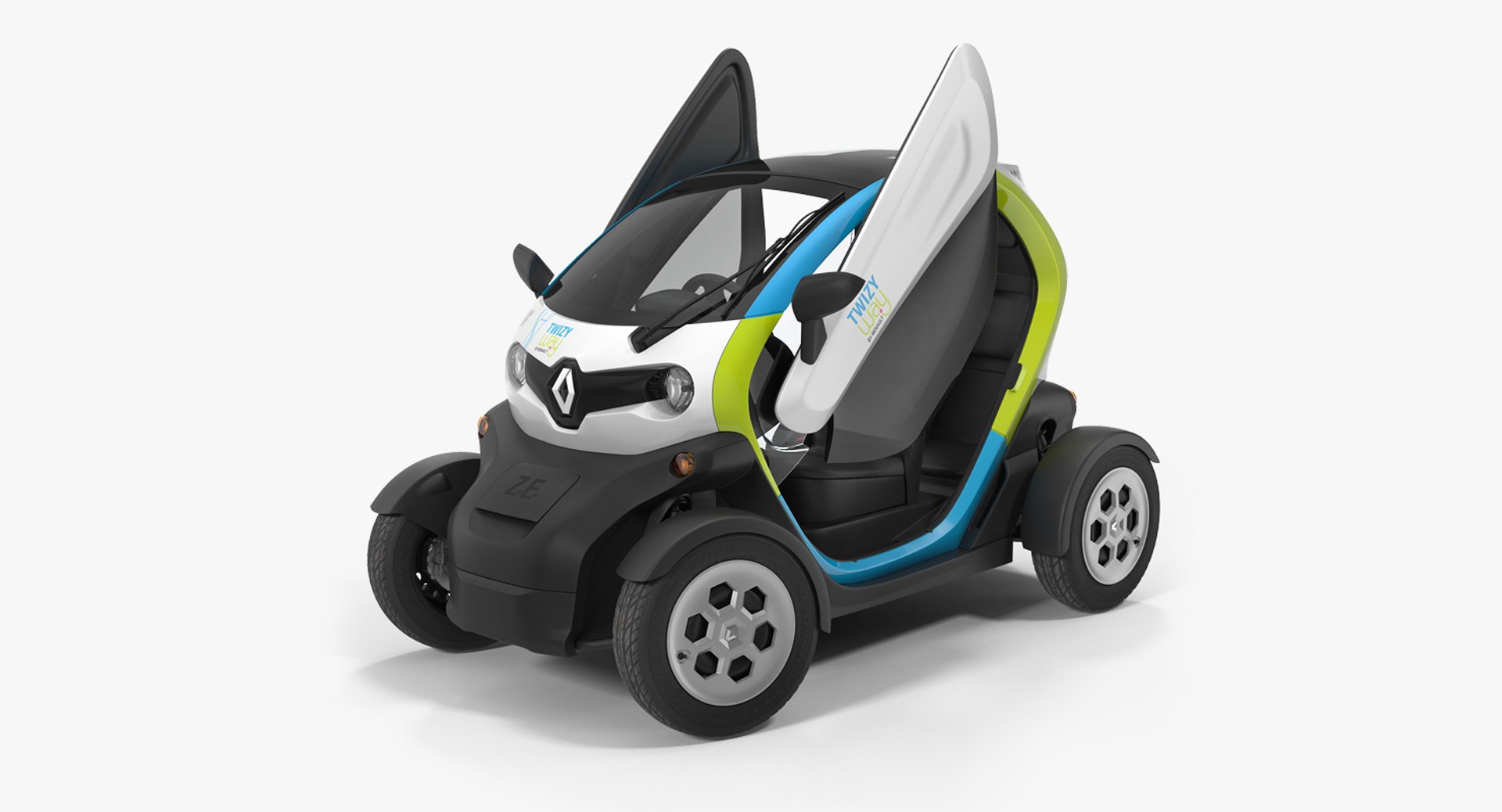 Renault Twizy 2018 Rigged 3D model preview