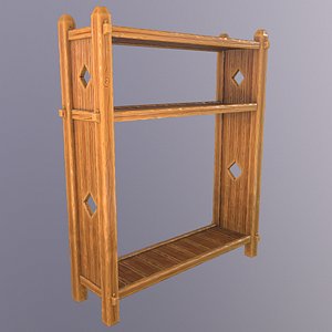 3D Stylized medieval rack