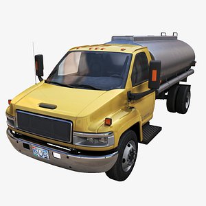 3D Industrial tanker truck model