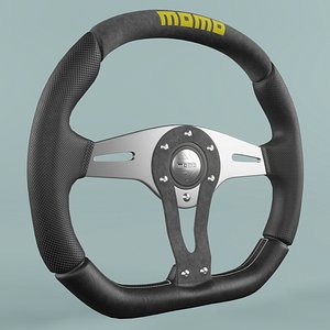 MOMO Steering Wheel TREK Black 3D model