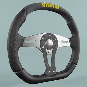 MOMO Steering Wheel TREK Black 3D model