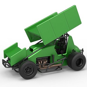 Winged Sprint car Scale 1 to 25