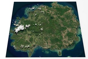 Bawean island Indonesia 3D model